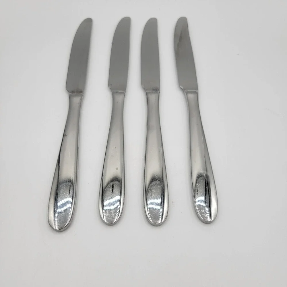 Oneida Eve‎ Dinner Knives Set Of Four Stainless Steel Replacement Flatware